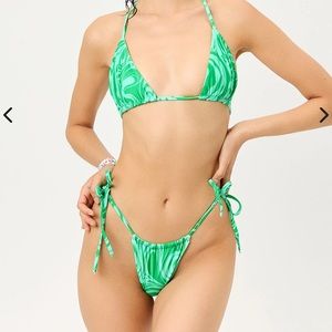 Tia Satin String Bikini Bottoms Frankie’s
